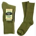 OliveCottonCrewSocks9-11 MFO