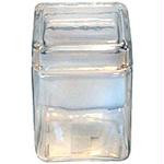 Square w-glass lid- 48oz