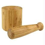 Bamboo 4" Mortar&Pestle ACC