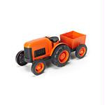 Orange Tractor w-wagon TOY