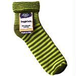 GrnStripeSnuggleSox 9-11 MFO