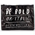 Bold Italic ZipperPouch BLQ