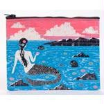 MermaidZipperPouch9.5x7.25BLQ