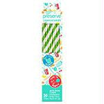 50PaperStrawsGreen-White PSV