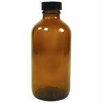 8oz AMBER ROUND bottle