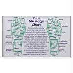 FOOT REFLEXOLOGY CARD 6ct. JH