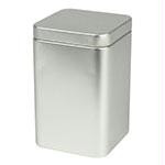 3.8" silver tin