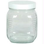 30.5 oz SQUARE CLEAR JAR 12 ct
